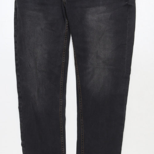 Denim & Co. Mens Black Cotton Skinny Jeans Size 32 in Regular Button
