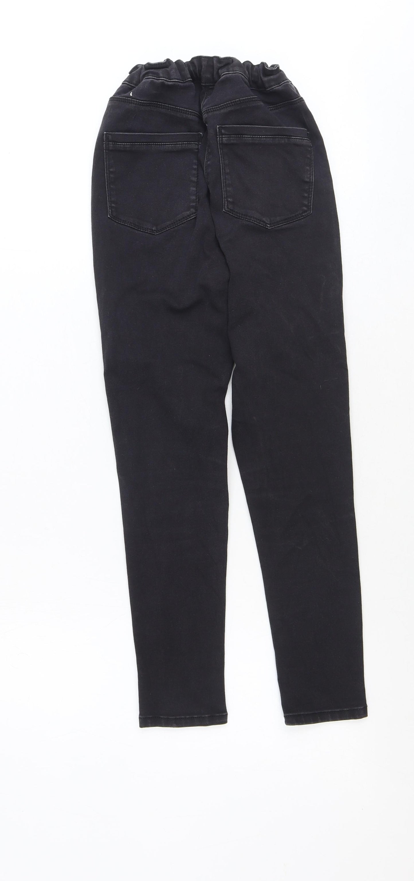 Candy Couture Girls Black Cotton Skinny Jeans Size 11 Years Regular Zip