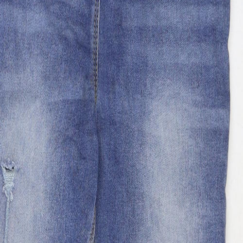 George Girls Blue Cotton Jegging Jeans Size 8-9 Years Regular Pullover
