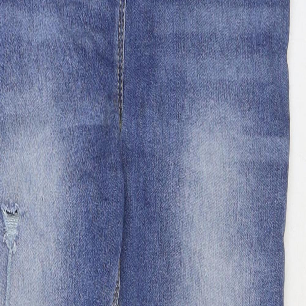 George Girls Blue Cotton Jegging Jeans Size 8-9 Years Regular Pullover