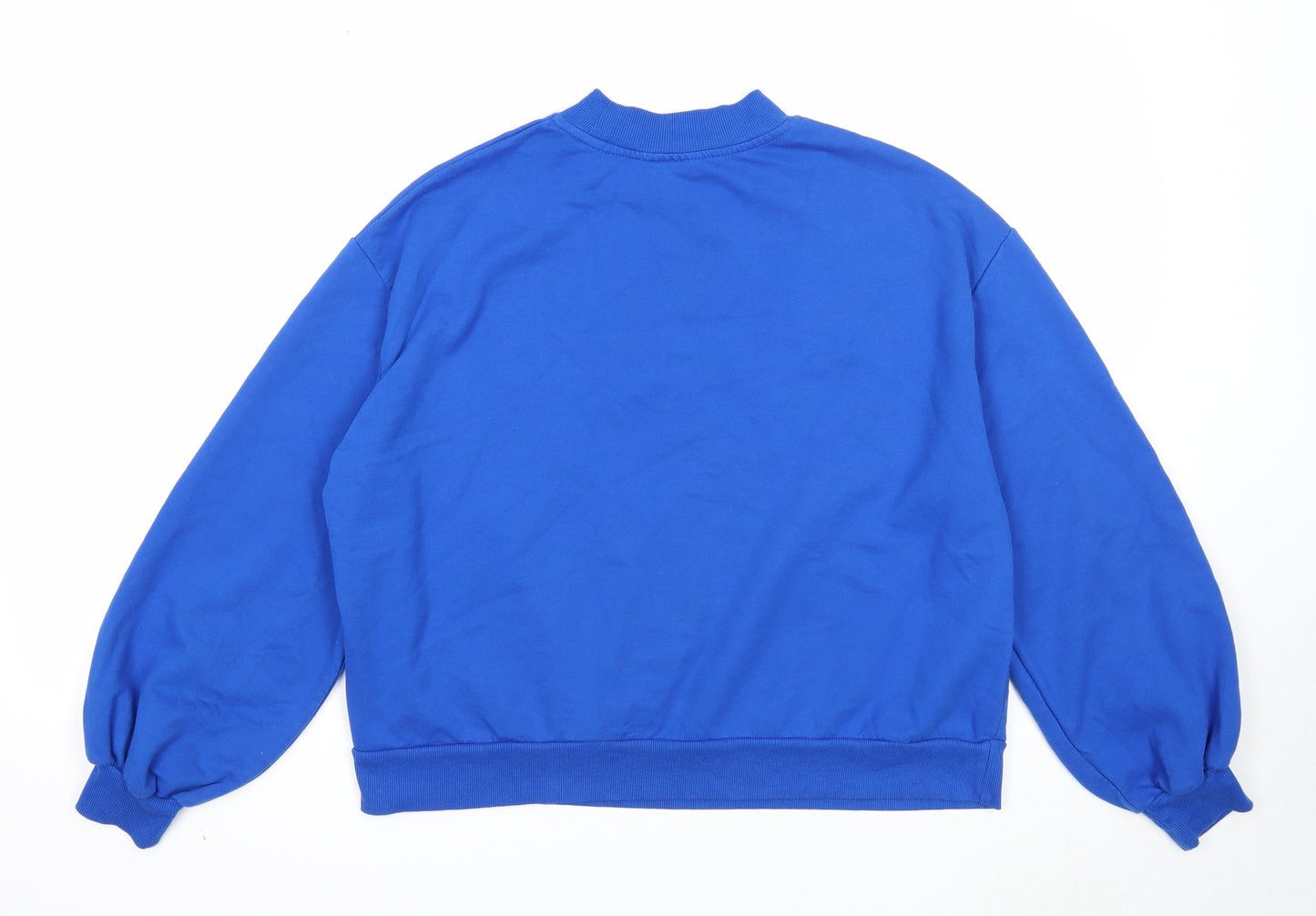 ASOS Womens Blue Polyester Pullover Sweatshirt Size 12 Pullover