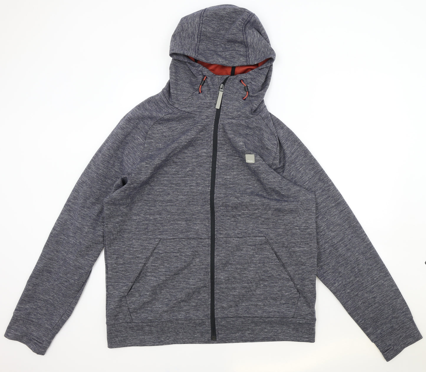 Bench Mens Grey Cotton Full Zip Hoodie Size 2XL