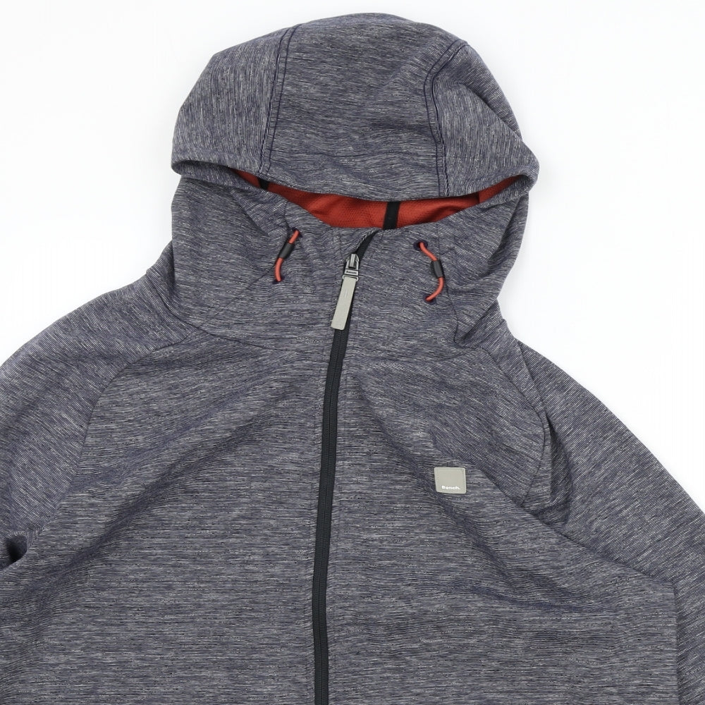 Bench Mens Grey Cotton Full Zip Hoodie Size 2XL
