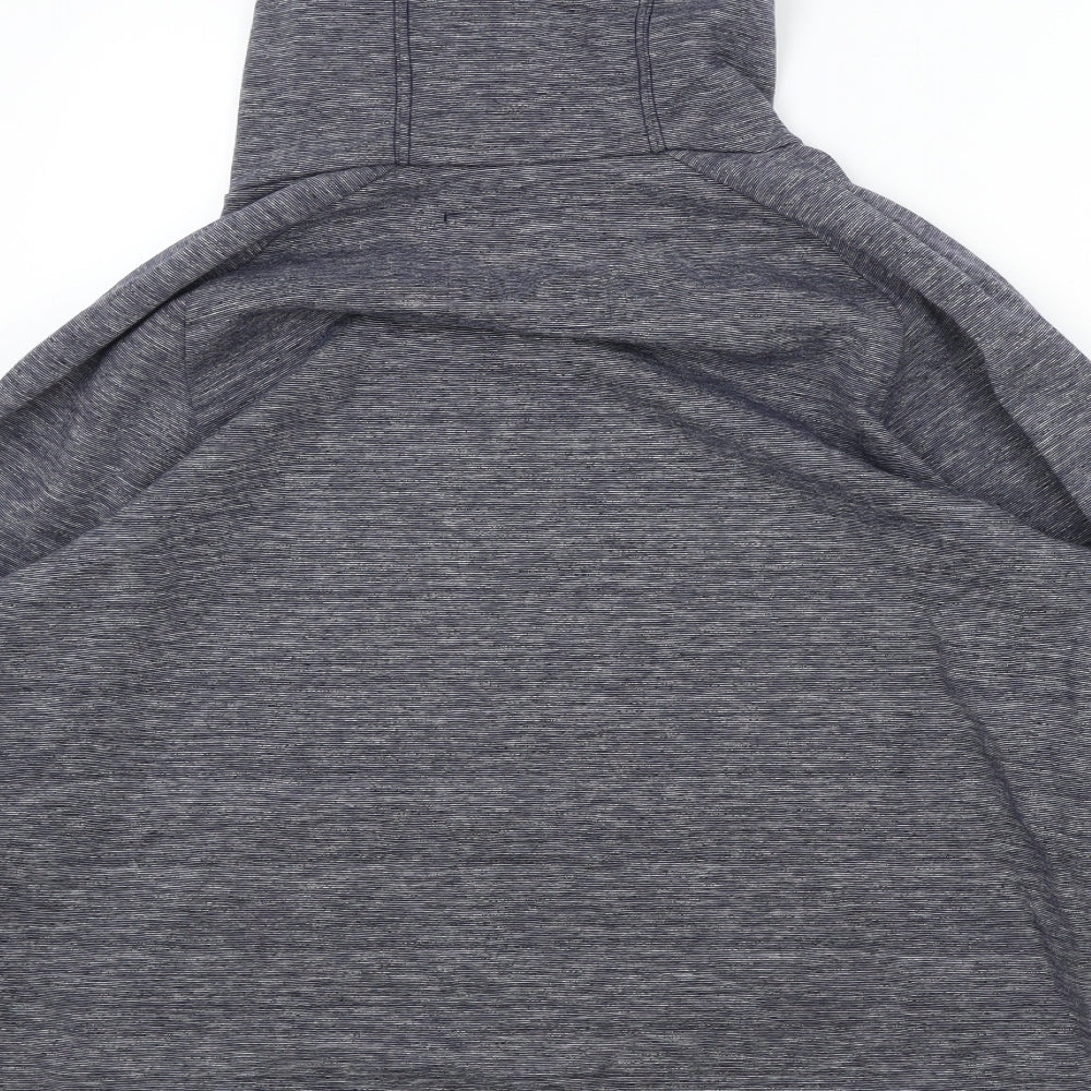 Bench Mens Grey Cotton Full Zip Hoodie Size 2XL