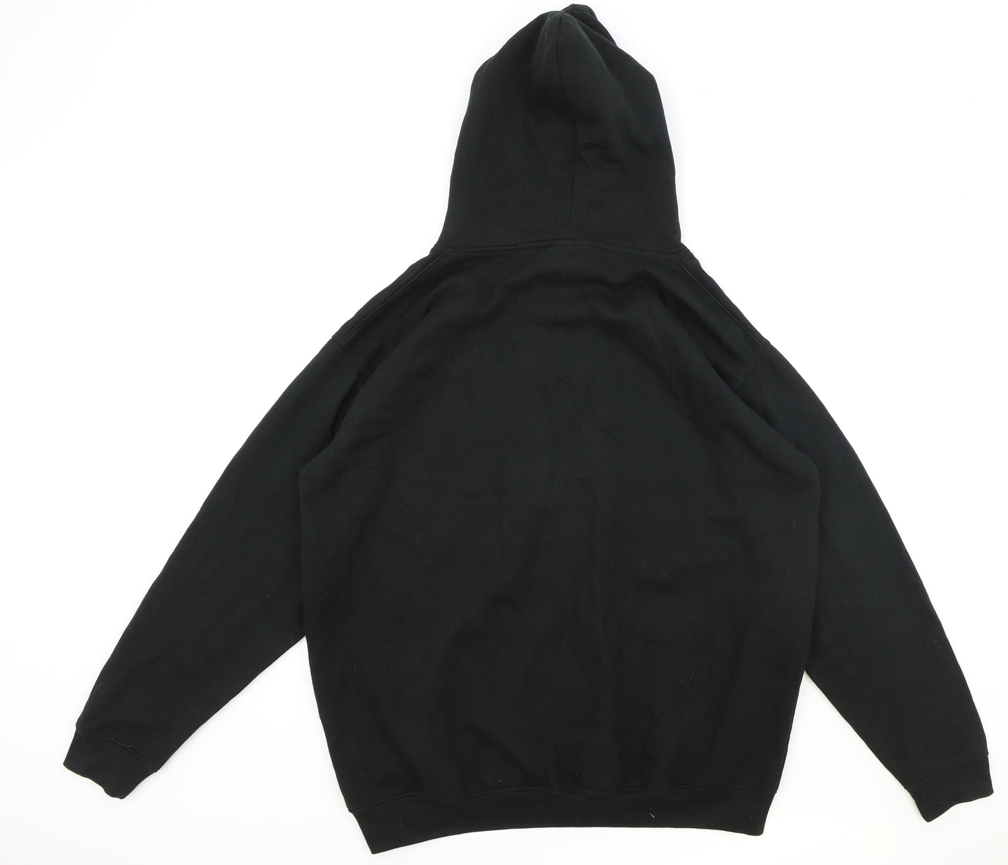 Uneek Mens Black Cotton Pullover Hoodie Size XL