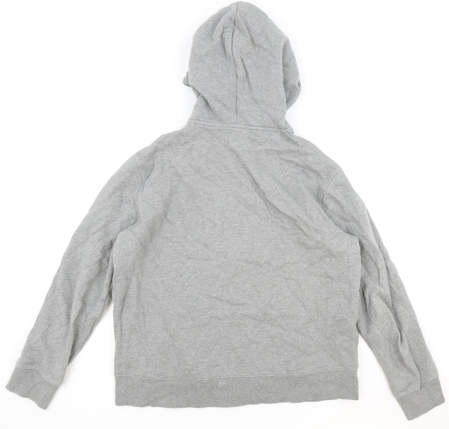 Marks and Spencer Womens Grey Cotton Full Zip Hoodie Size XL Zip