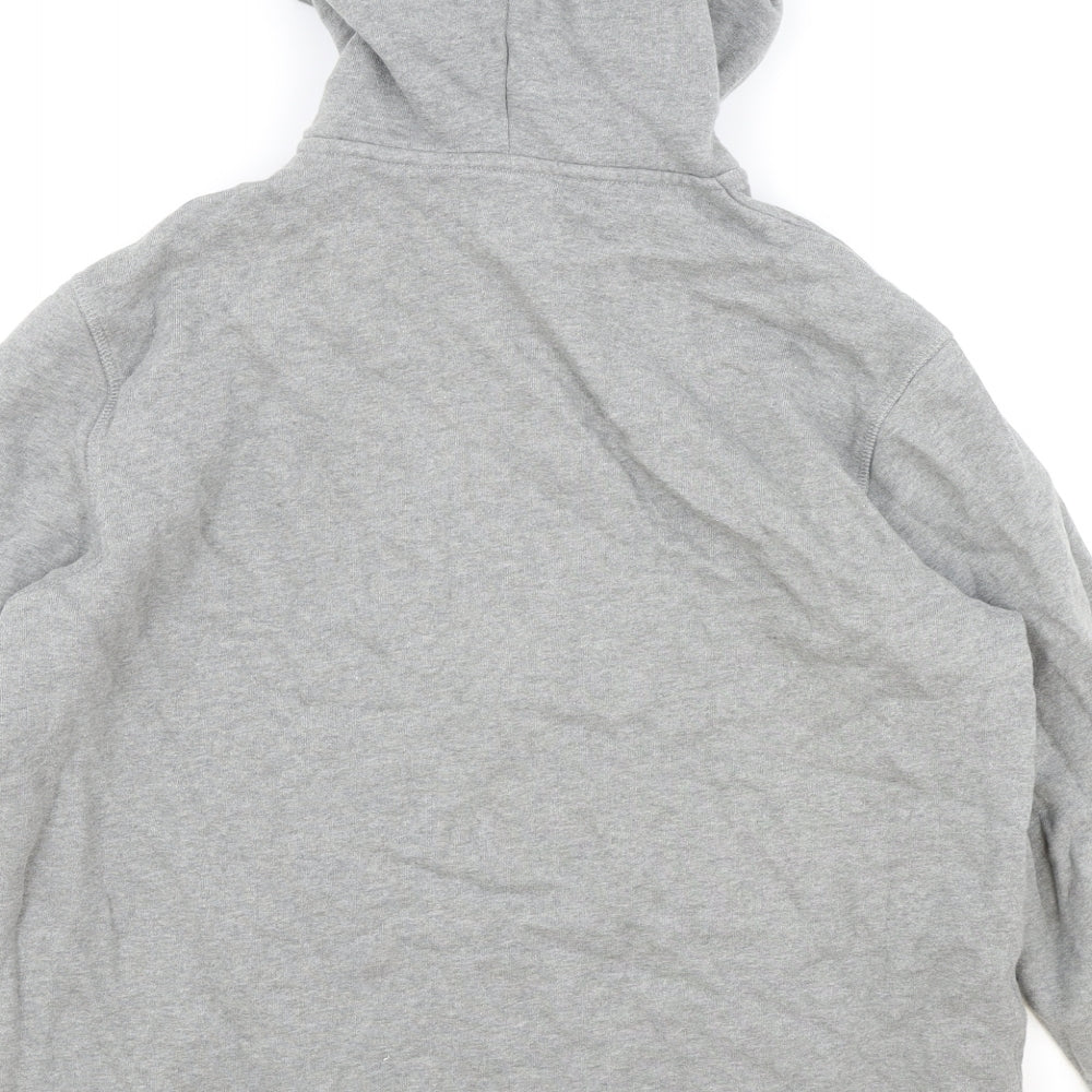Marks and Spencer Womens Grey Cotton Full Zip Hoodie Size XL Zip