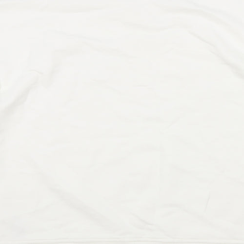 NEXT Womens White Cotton Pullover Sweatshirt Size S Pullover