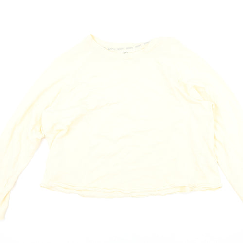 Marks and Spencer Womens Orange Cotton Pullover Sweatshirt Size 18 Pullover
