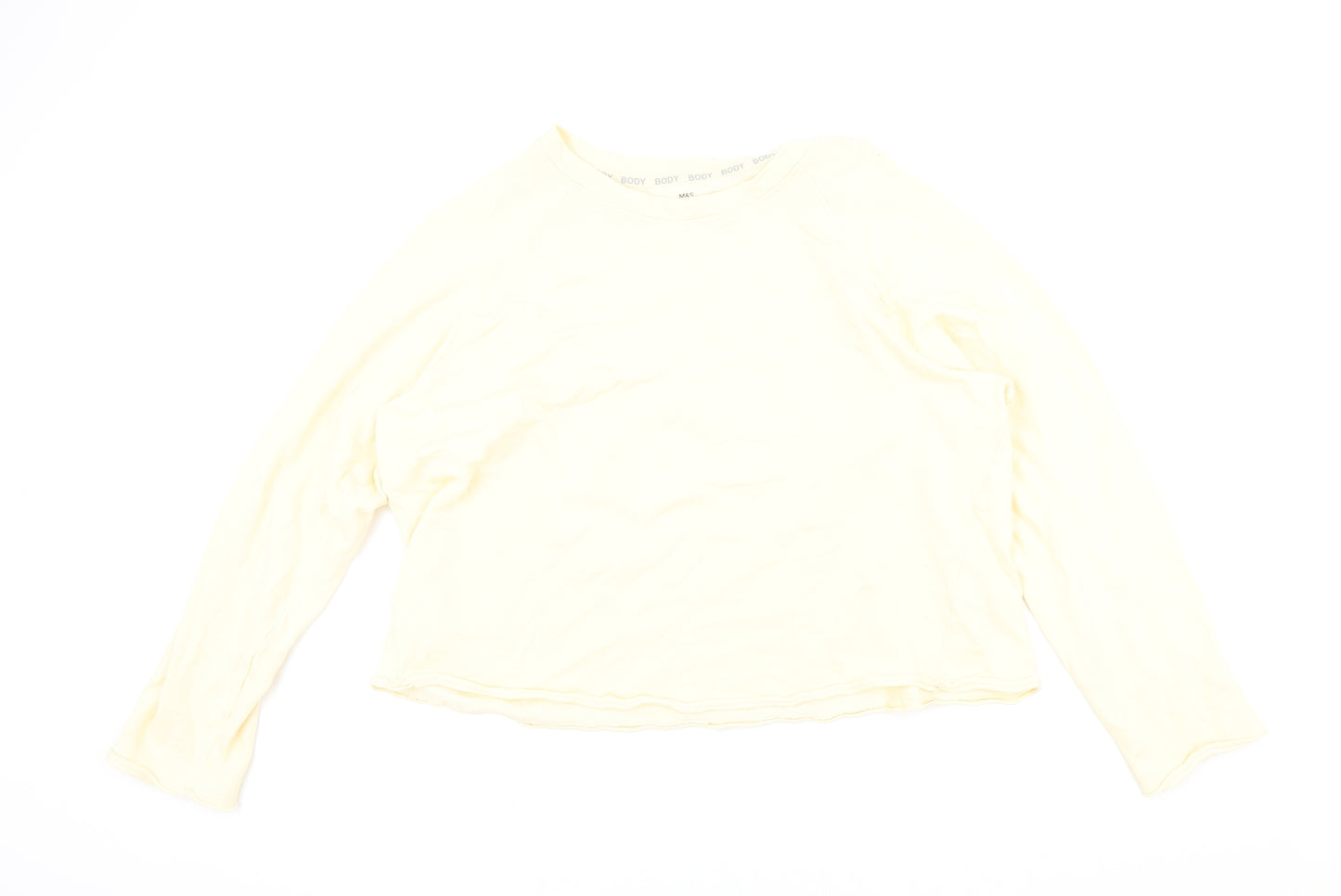 Marks and Spencer Womens Orange Cotton Pullover Sweatshirt Size 18 Pullover