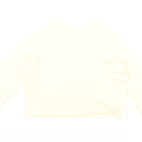 Marks and Spencer Womens Orange Cotton Pullover Sweatshirt Size 18 Pullover