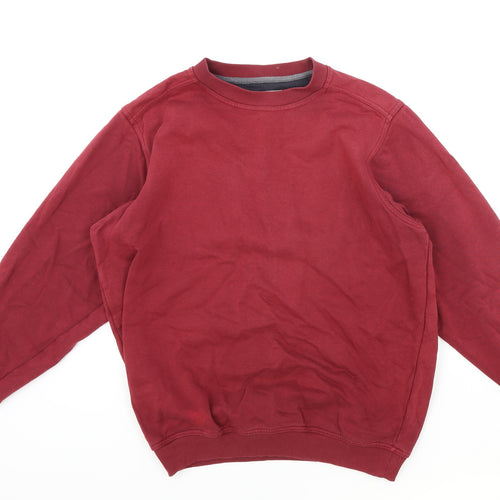 EWM Mens Red Cotton Pullover Sweatshirt Size S