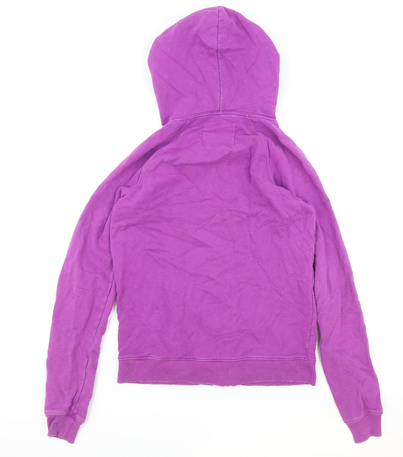 Jack Wills Womens Purple Cotton Full Zip Hoodie Size 14 Zip