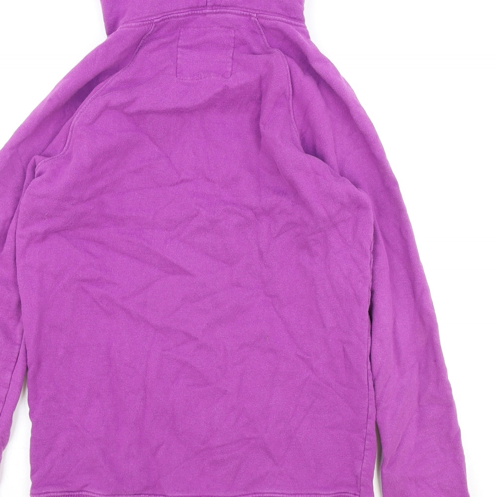 Jack Wills Womens Purple Cotton Full Zip Hoodie Size 14 Zip