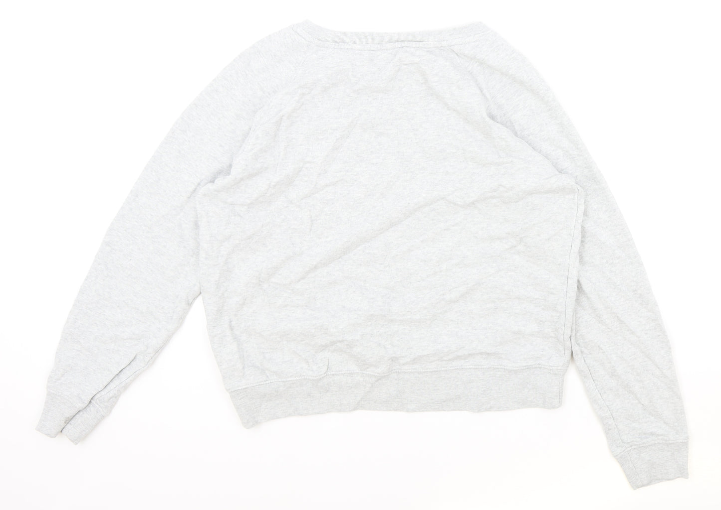 Marks and Spencer Womens Grey Cotton Pullover Sweatshirt Size 12 Pullover - Bloom