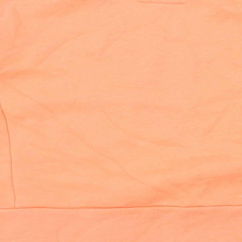 Marks and Spencer Womens Orange Cotton Pullover Sweatshirt Size 14 Pullover