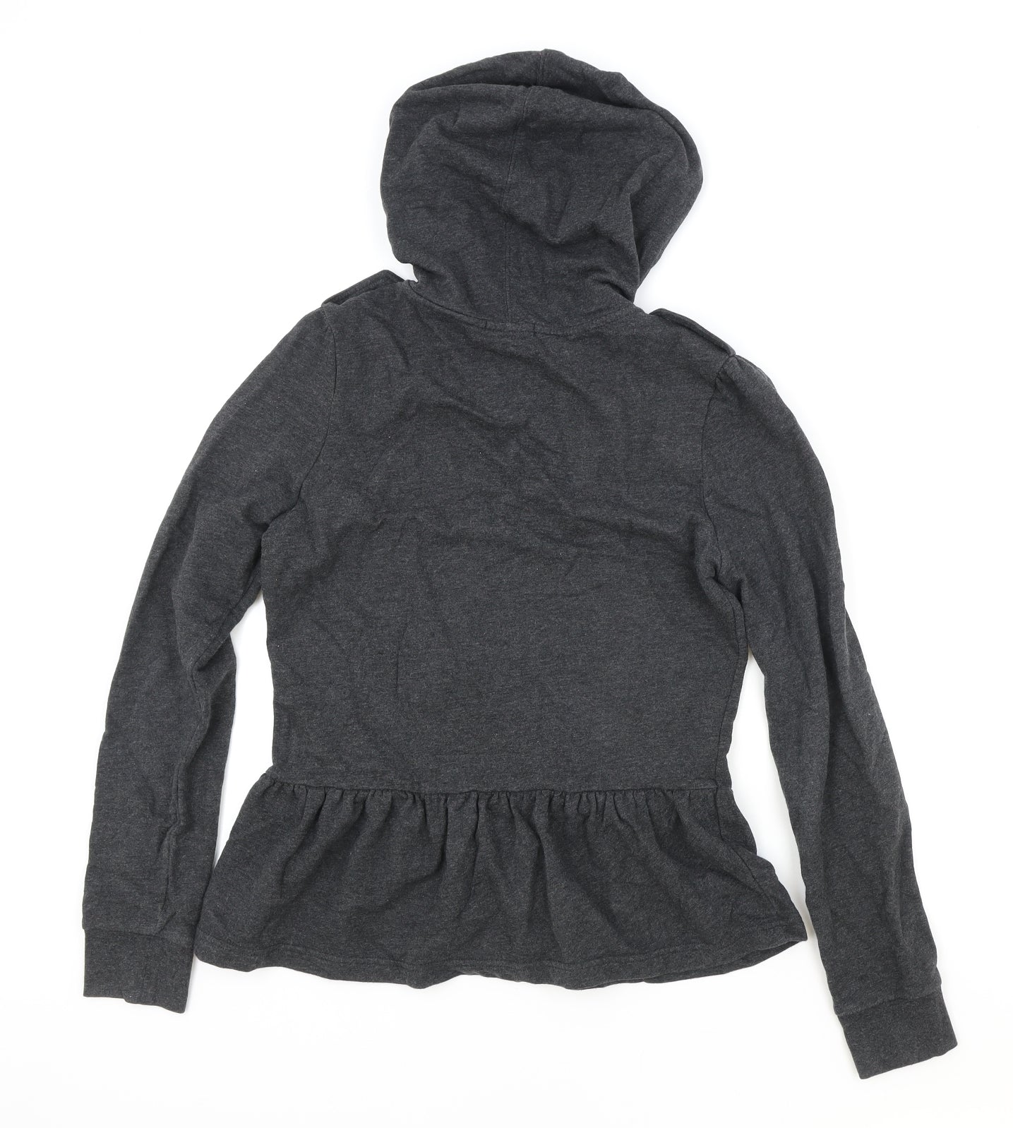 Moncler Womens Grey Cotton Full Zip Hoodie Size M Zip