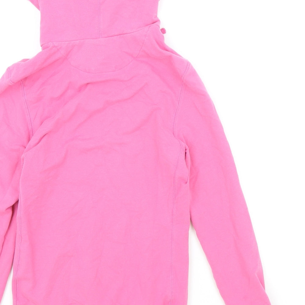 Nike Womens Pink Cotton Pullover Hoodie Size XS Pullover