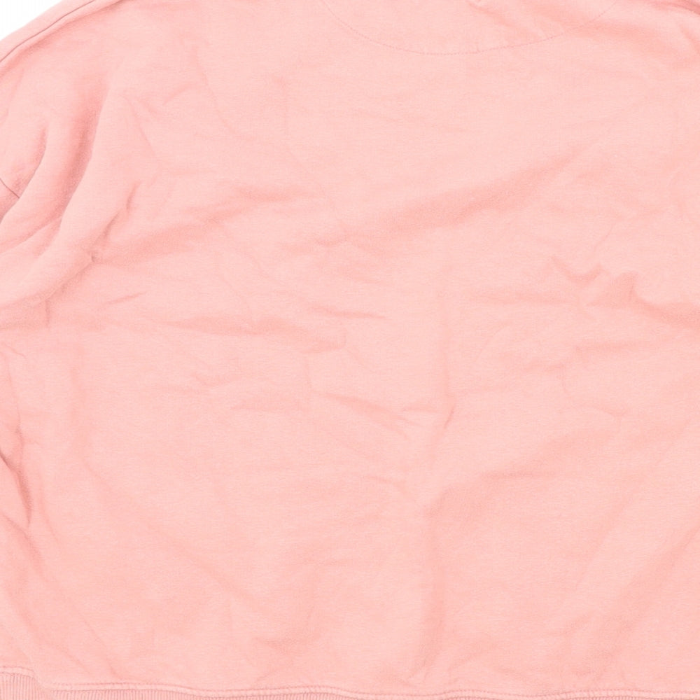 F&F Womens Pink Herringbone Cotton Pullover Sweatshirt Size 8 Pullover - Life is Good