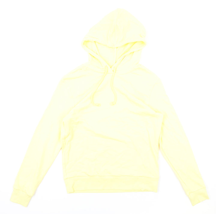 Marks and Spencer Womens Yellow Cotton Pullover Hoodie Size 6 Pullover
