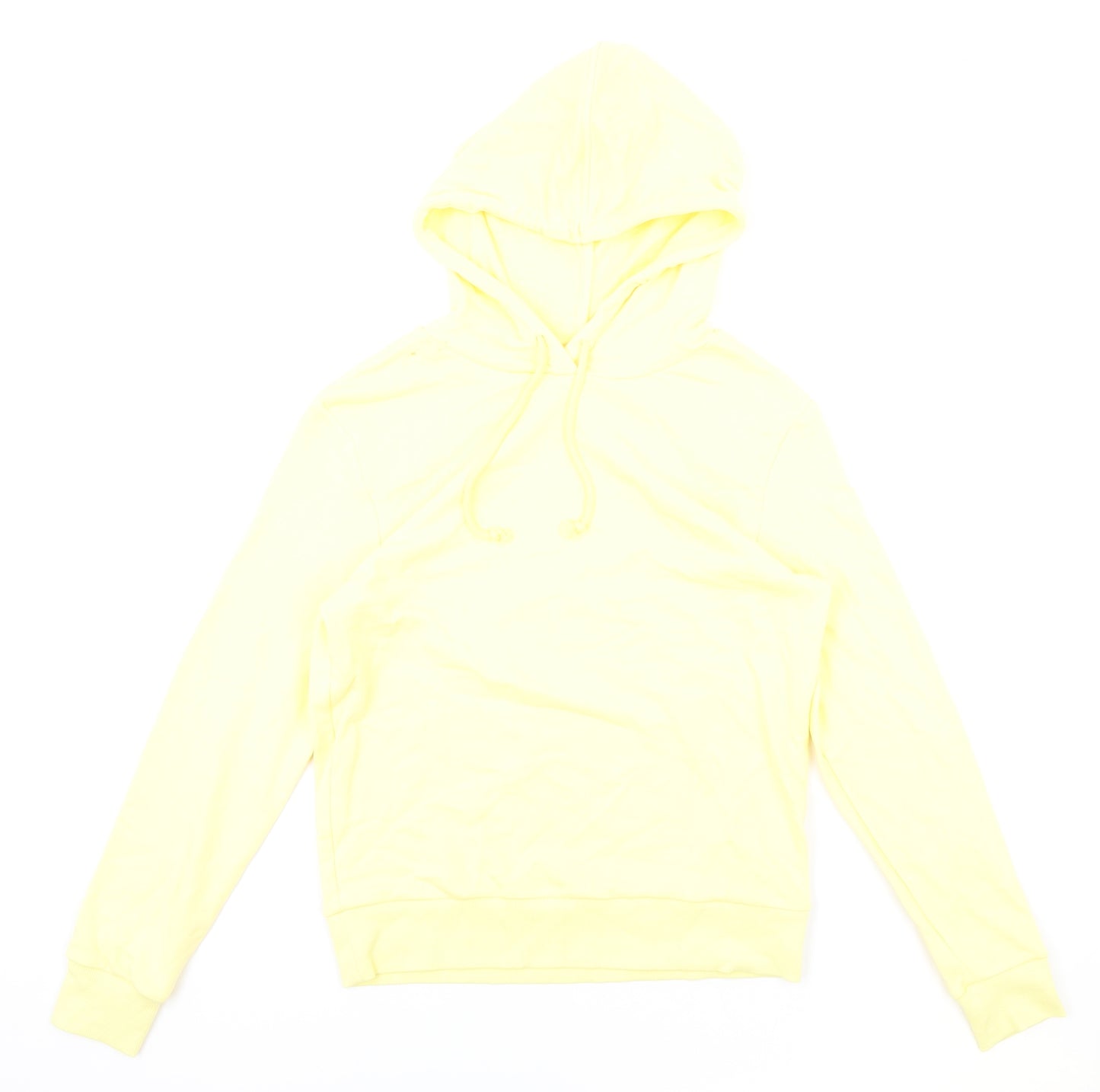 Marks and Spencer Womens Yellow Cotton Pullover Hoodie Size 6 Pullover