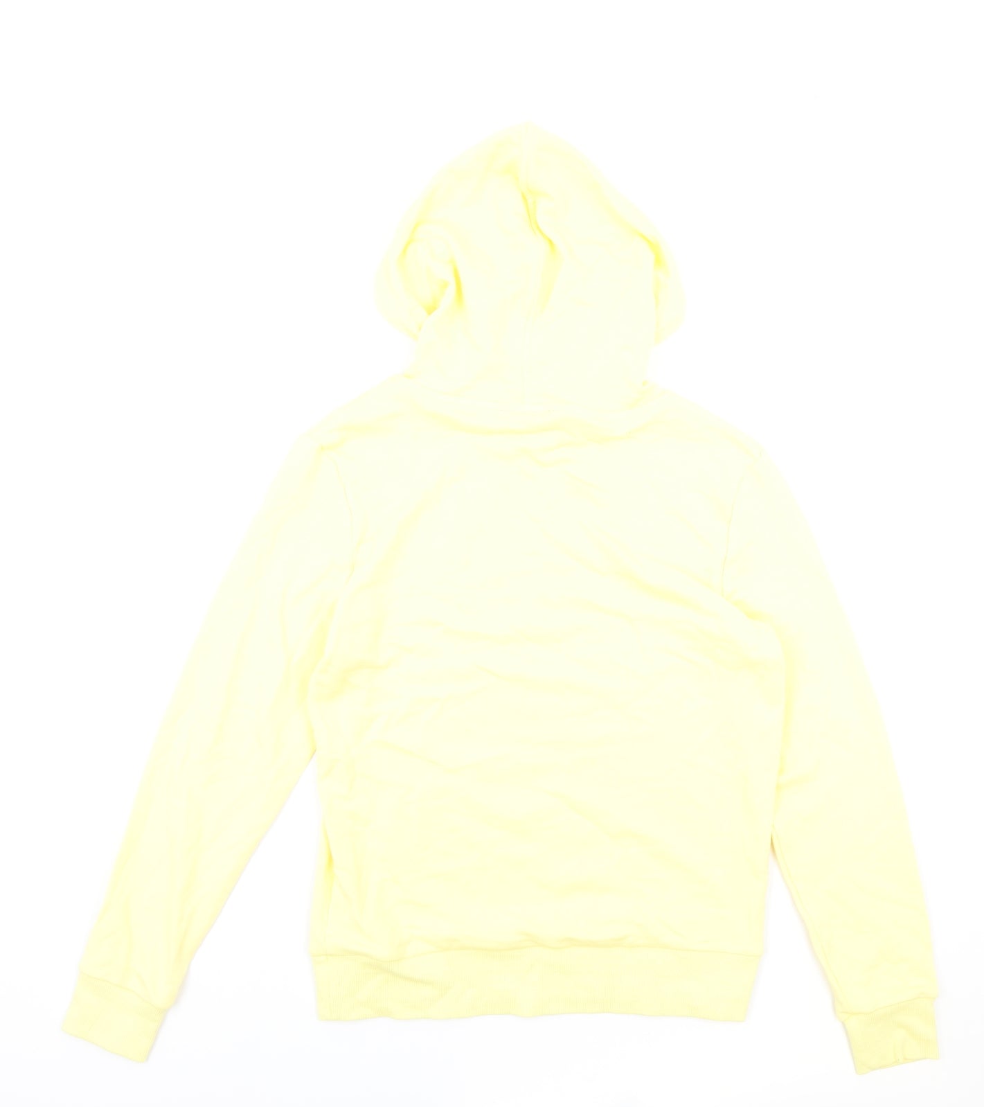 Marks and Spencer Womens Yellow Cotton Pullover Hoodie Size 6 Pullover