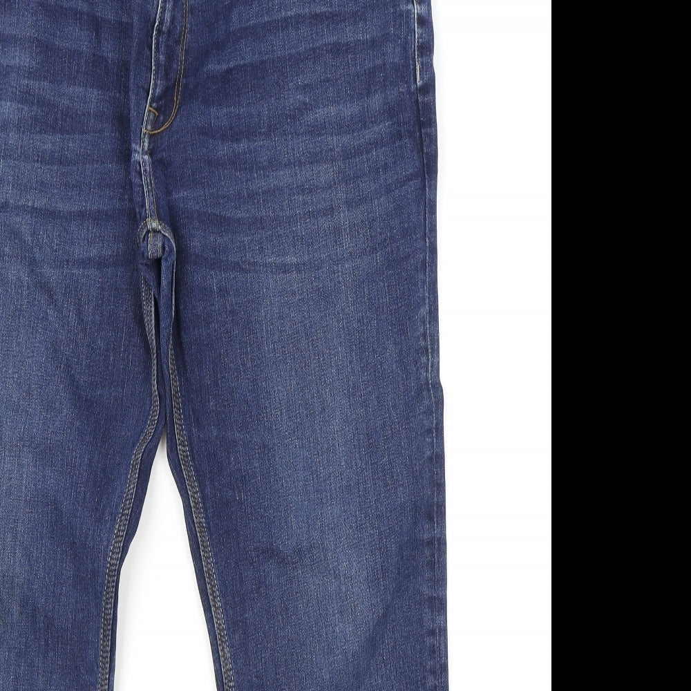 NEXT Mens Blue Cotton Straight Jeans Size 38 in Regular Zip