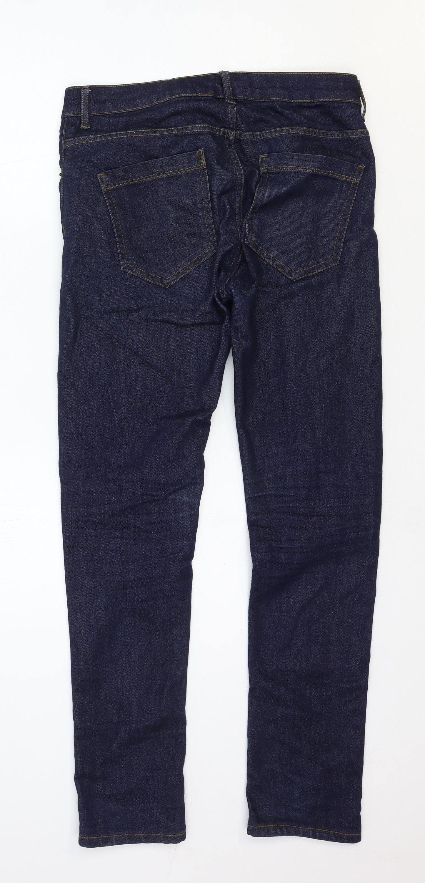 Denim & Co. Mens Blue Cotton Skinny Jeans Size 30 in Regular Zip