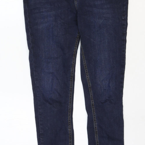 Very Womens Blue Cotton Skinny Jeans Size 36 in Regular Zip