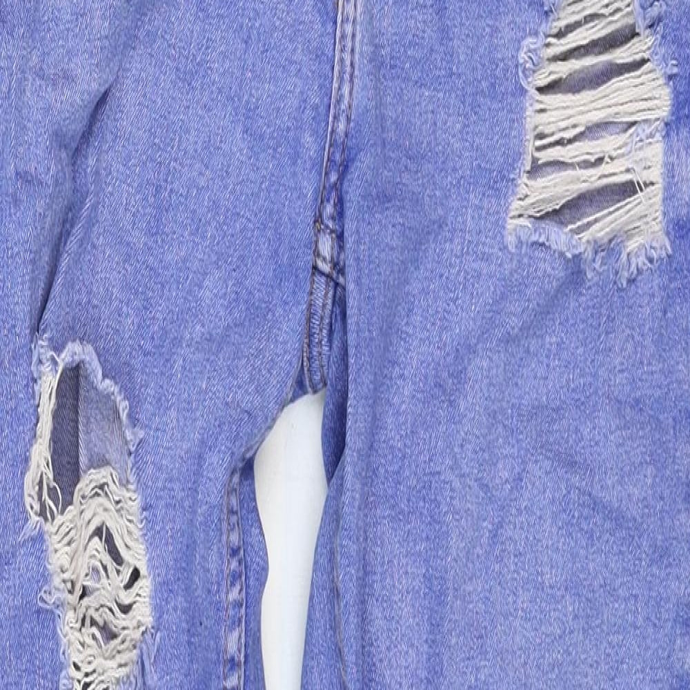 Primark Womens Blue Cotton Skinny Jeans Size 12 Regular Zip