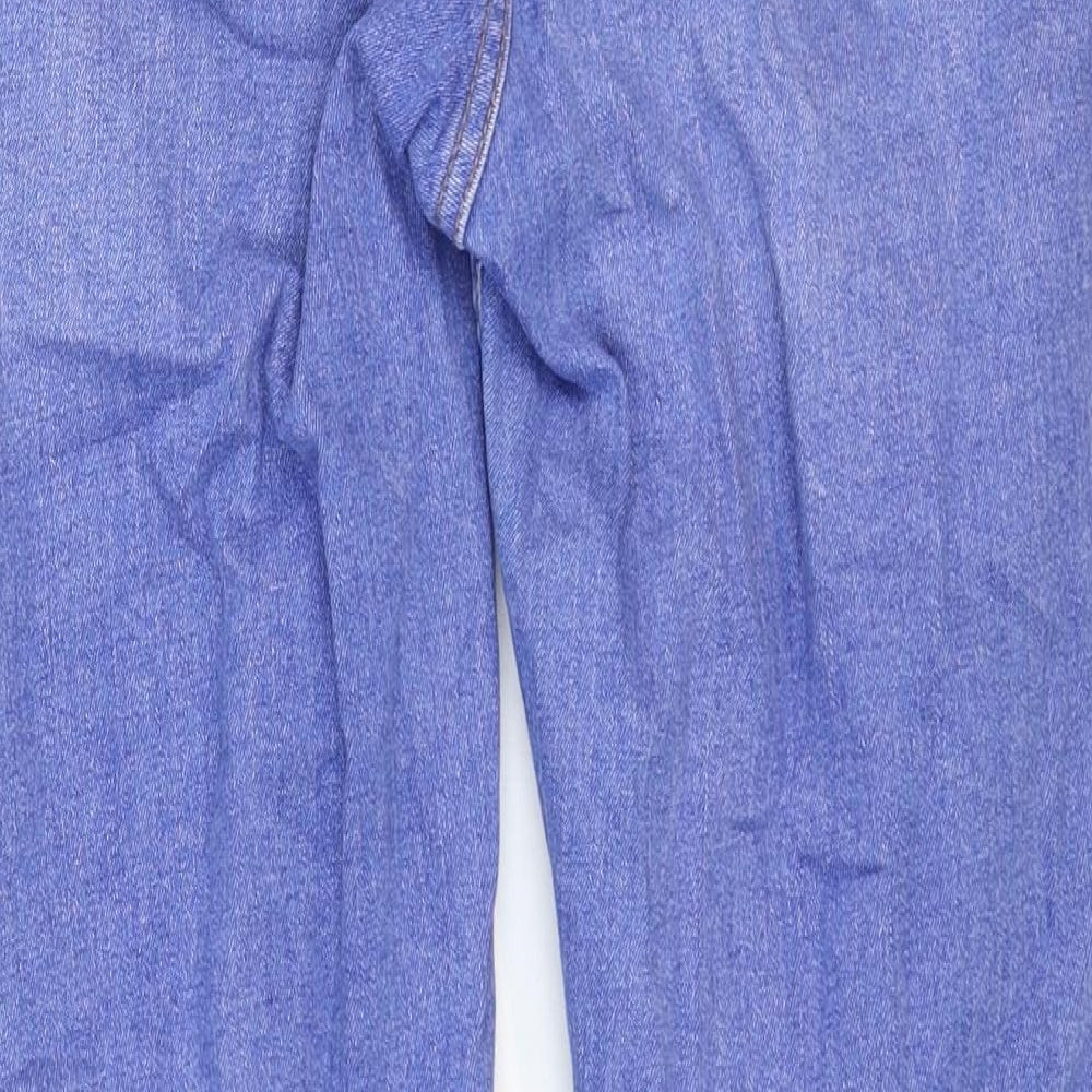 Primark Womens Blue Cotton Skinny Jeans Size 12 Regular Zip