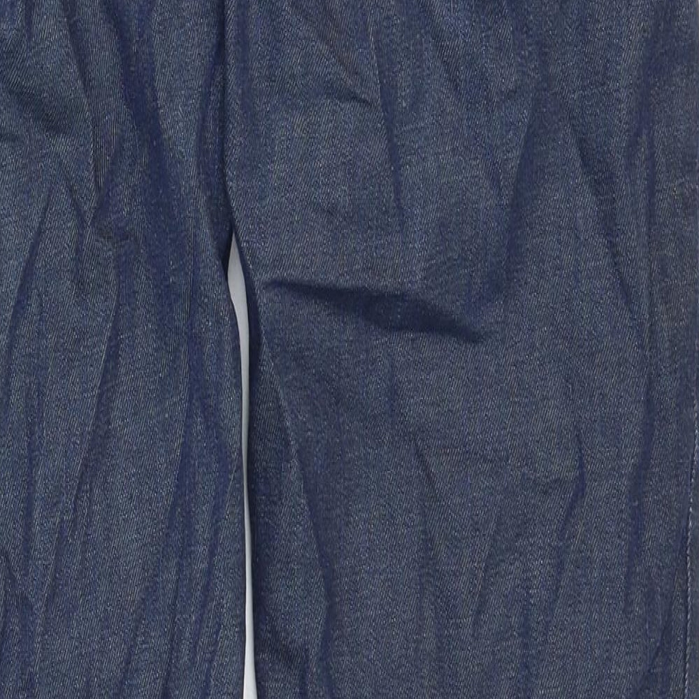 Matalan Mens Blue Cotton Straight Jeans Size 34 in Regular Zip