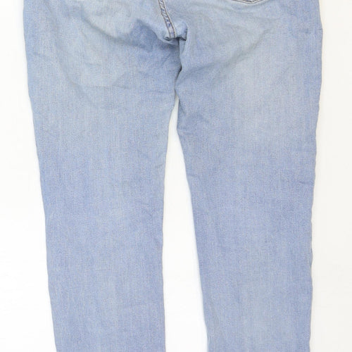 Skinny & Denim Mens Blue Cotton Skinny Jeans Size 32 in Regular Zip
