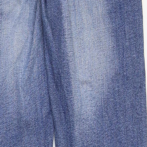 Yez Yez Womens Blue Cotton Skinny Jeans Size 8 Regular Zip