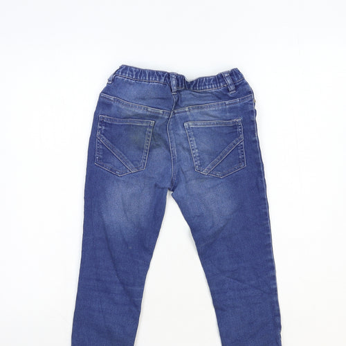 NEXT Girls Blue Cotton Skinny Jeans Size 9 Years Regular