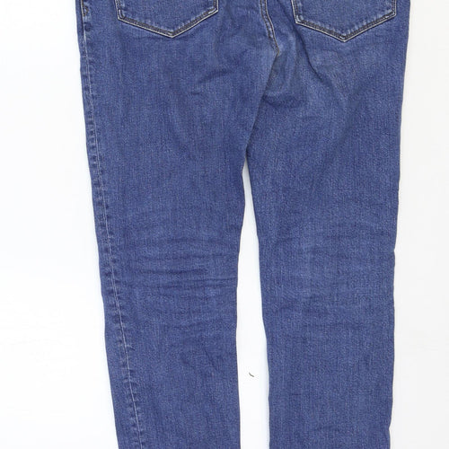 Jack Wills Mens Blue Cotton Skinny Jeans Size 32 in Regular Zip