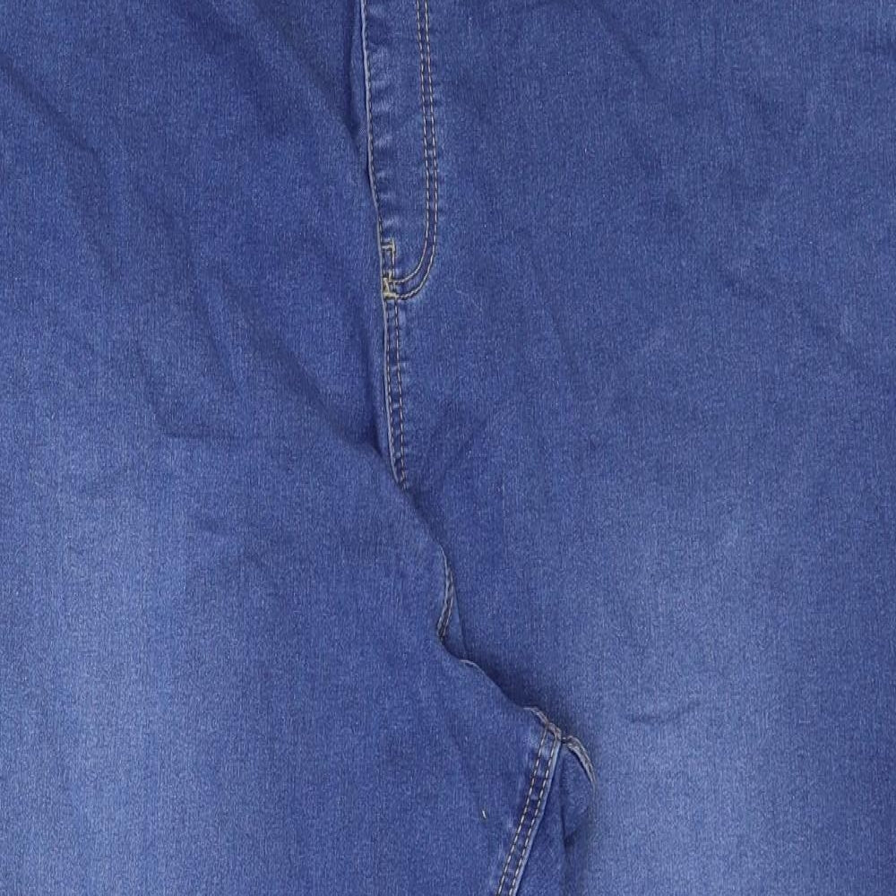 Simply Be Womens Blue Cotton Bootcut Jeans Size 30 Regular