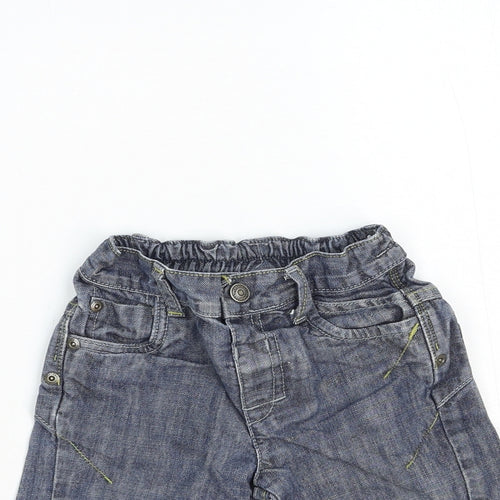 NEXT Boys Blue Cotton Jogger Jeans Size 18-24 Months L50 cm Snap