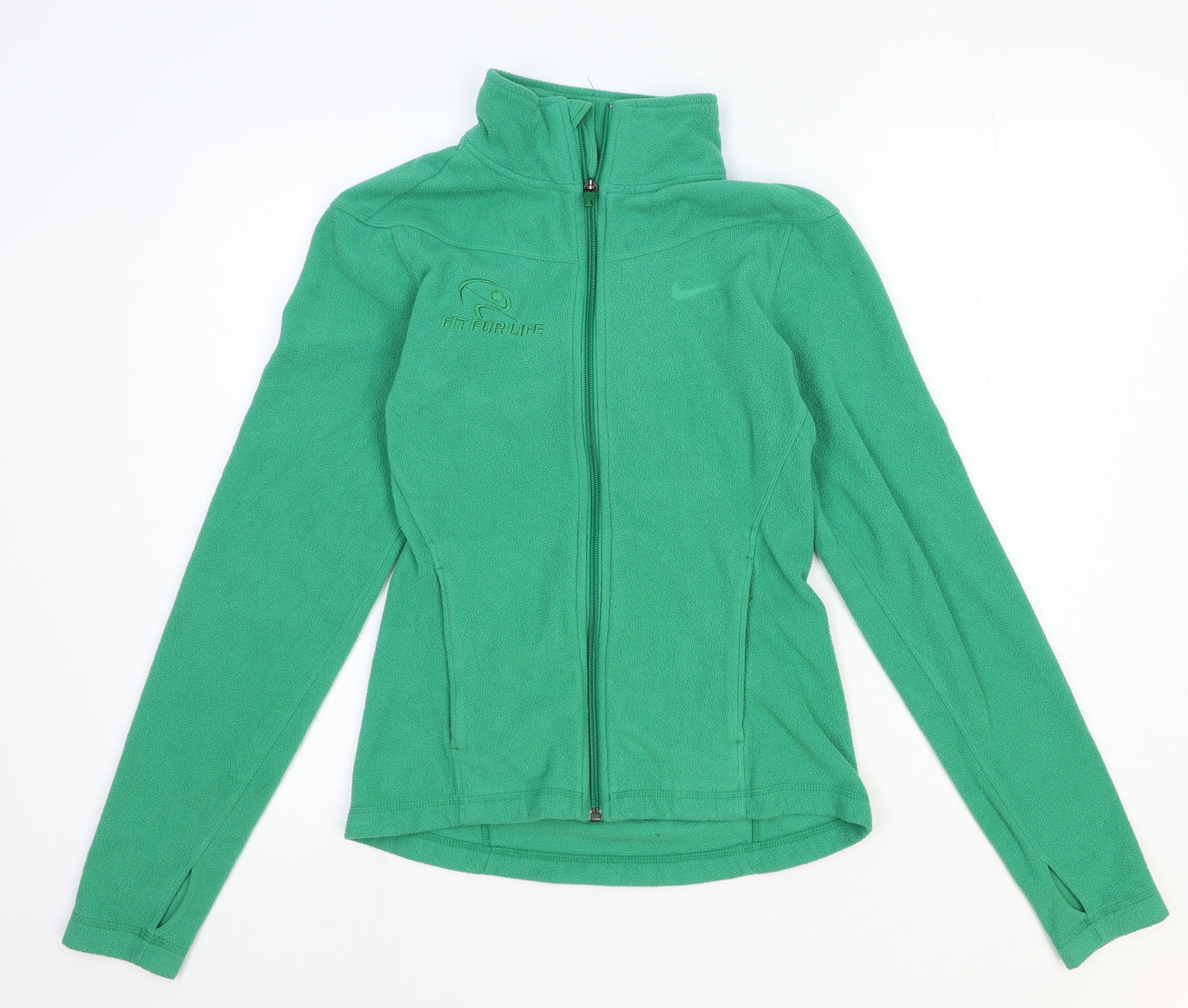 Nike Womens Green Jacket Size 4 Zip