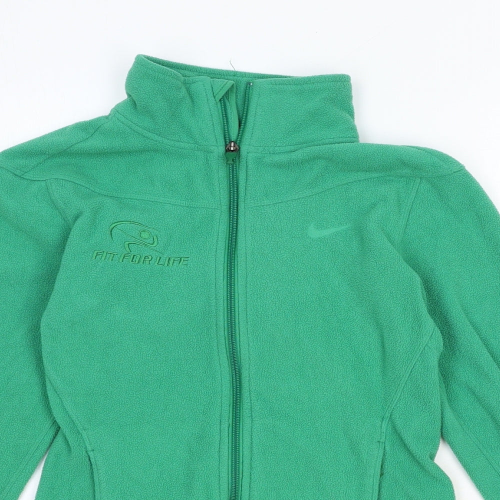 Nike Womens Green Jacket Size 4 Zip