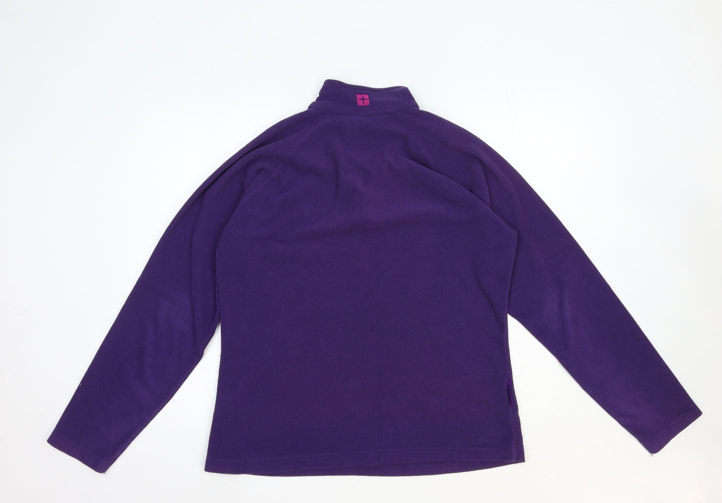 Mountain Warehouse Womens Purple Polyester Pullover Sweatshirt Size 14 Zip