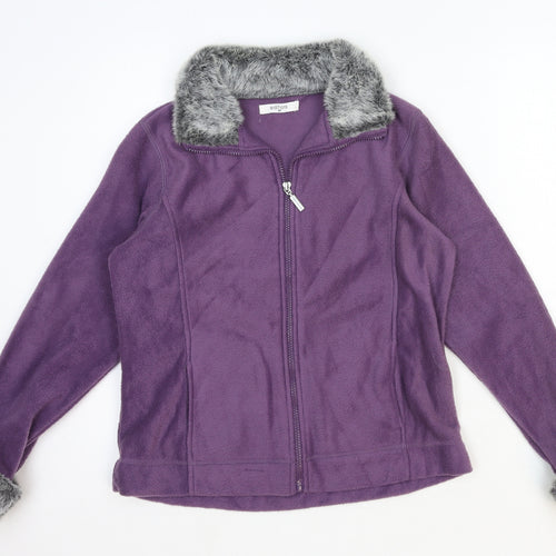 Edition Womens Purple Jacket Size M Zip