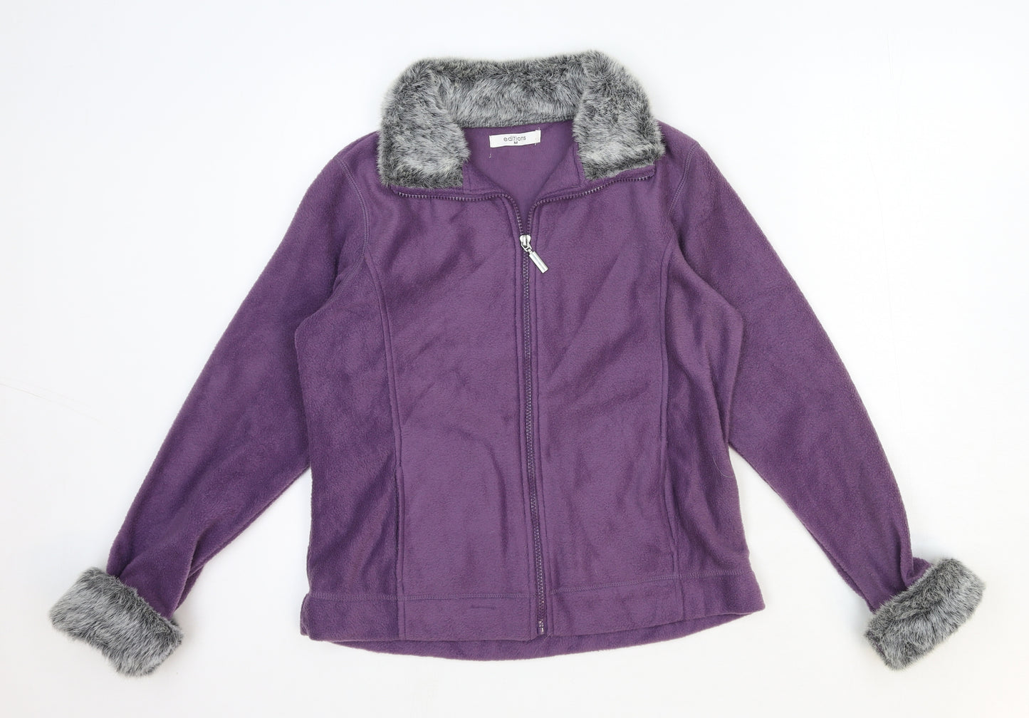 Edition Womens Purple Jacket Size M Zip