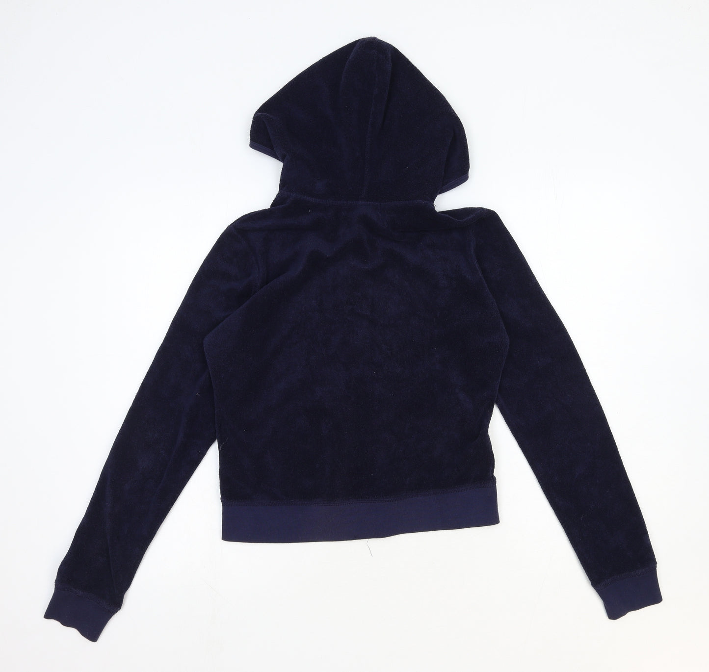 Juicy Couture Womens Blue Polyester Full Zip Hoodie Size XL Zip