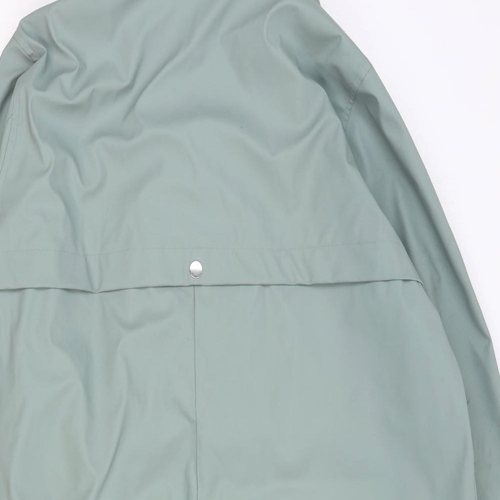 TU Womens Green Rain Coat Coat Size 18 Zip