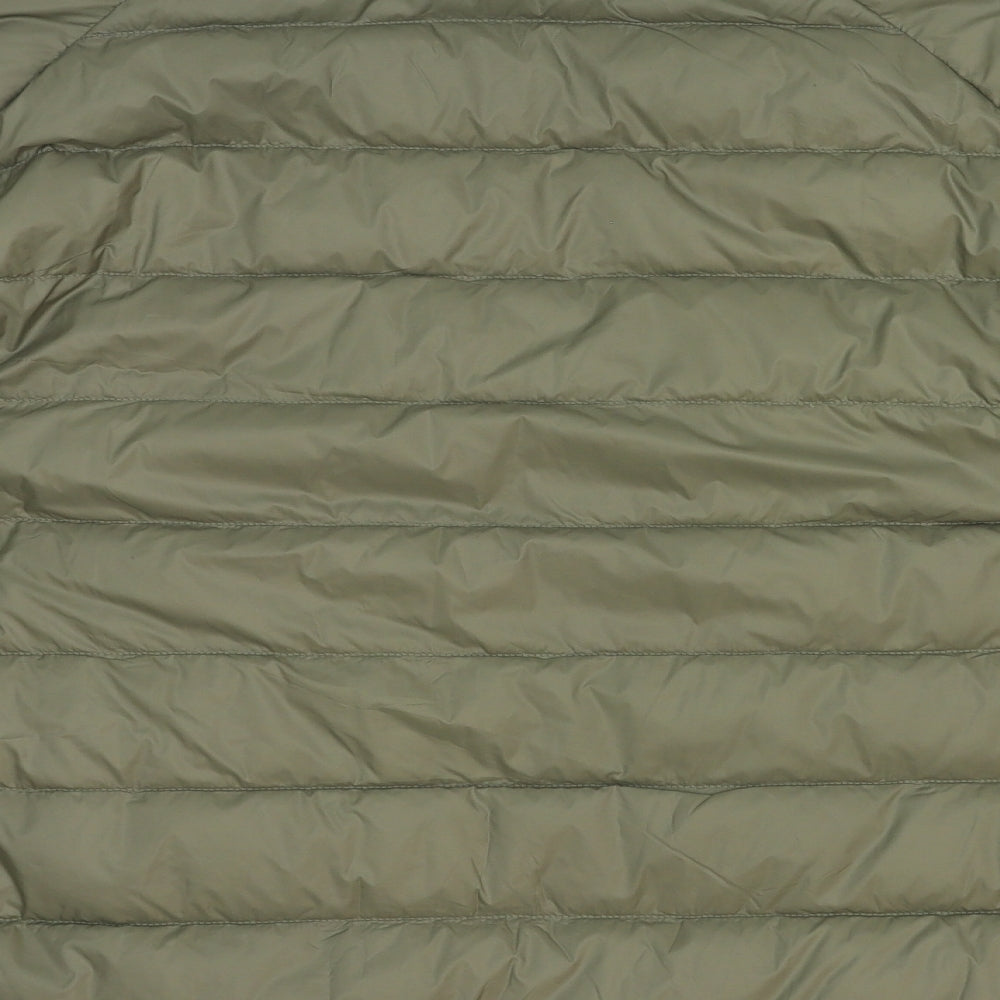 Marks and Spencer Womens Green Quilted Jacket Size 4XL Zip