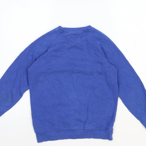 NEXT Boys Blue Cotton Pullover Sweatshirt Size 9 Years Pullover