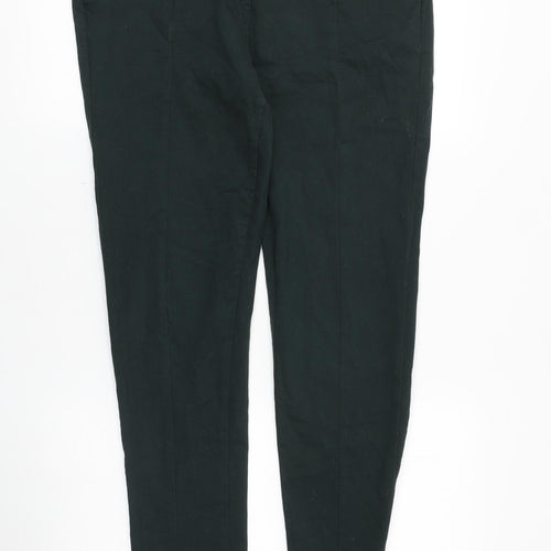 NEXT Womens Green Cotton Skinny Jeans Size 34 in Slim Zip