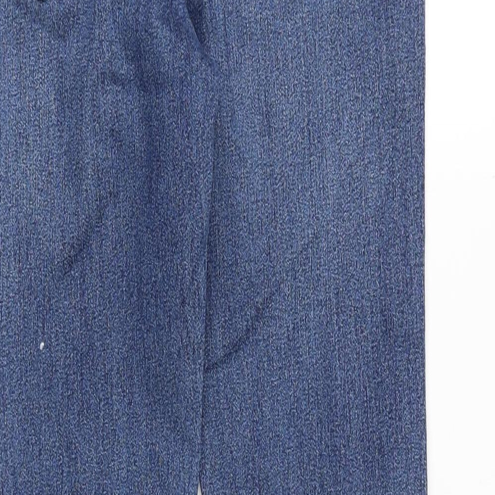 Marks and Spencer Womens Blue Cotton Skinny Jeans Size 26 Slim Zip