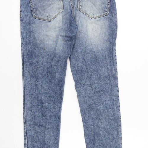 NEXT Womens Blue Cotton Skinny Jeans Size 6 Slim Zip